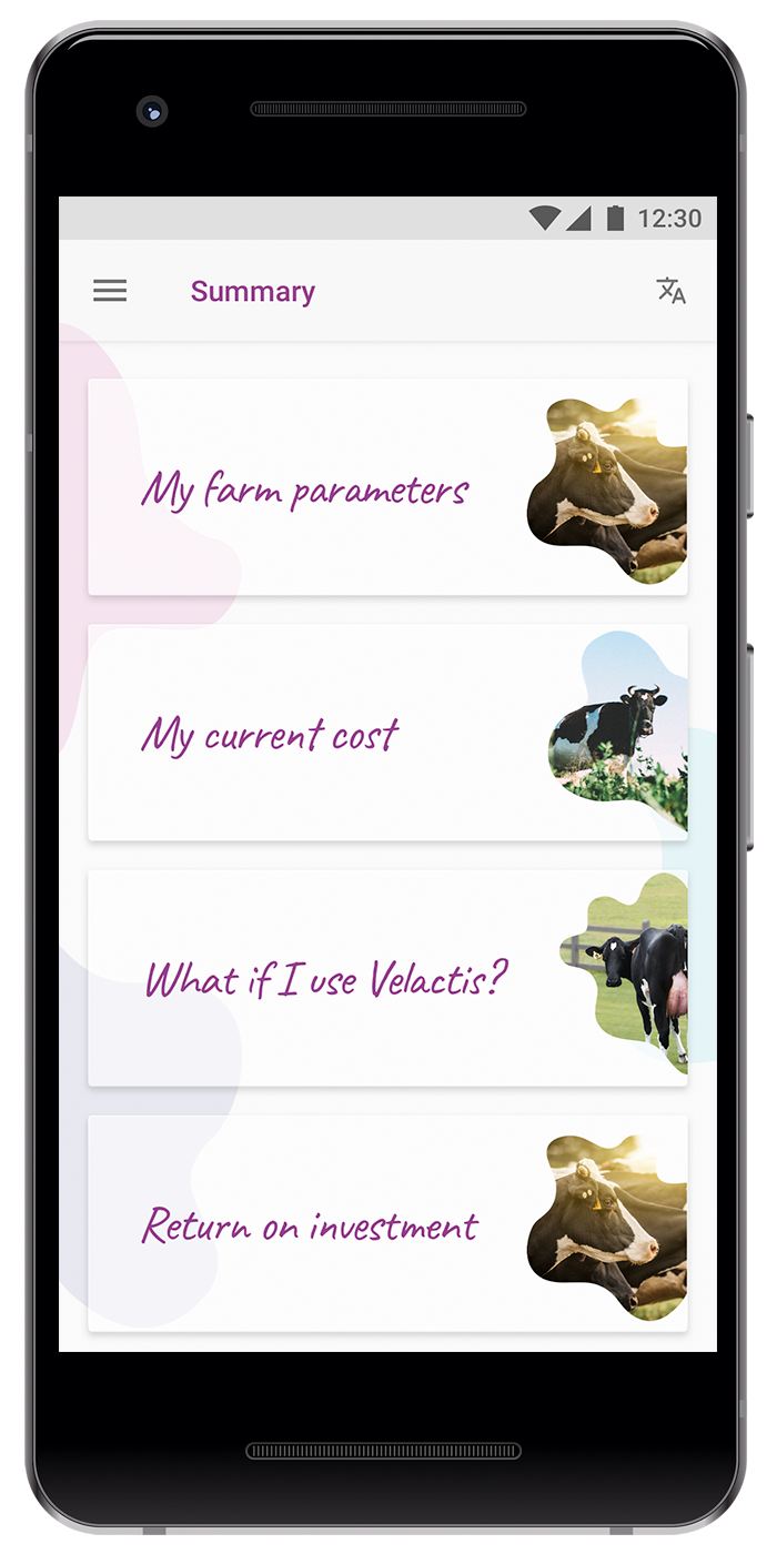 Velactis App captures